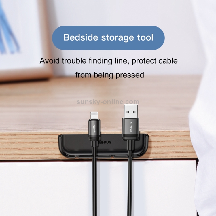 Baseus ACAPIPH65-A01 Cable Fixing Magic Tool Pad Pasting for iPhone XS Max(Black) Baseus ACAPIPH65-A01 Cable Fixing Magic Tool Pad Pasting for iPhone XS Max(Black)