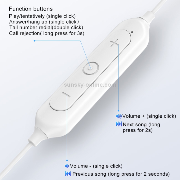 TOTUDESIGN Glory Series EAUB-16 Bluetooth 4.1 Sports Waterproof Earphone(White) TOTUDESIGN Glory Series EAUB-16 Bluetooth 4.1 Sports Waterproof Earphone(White)