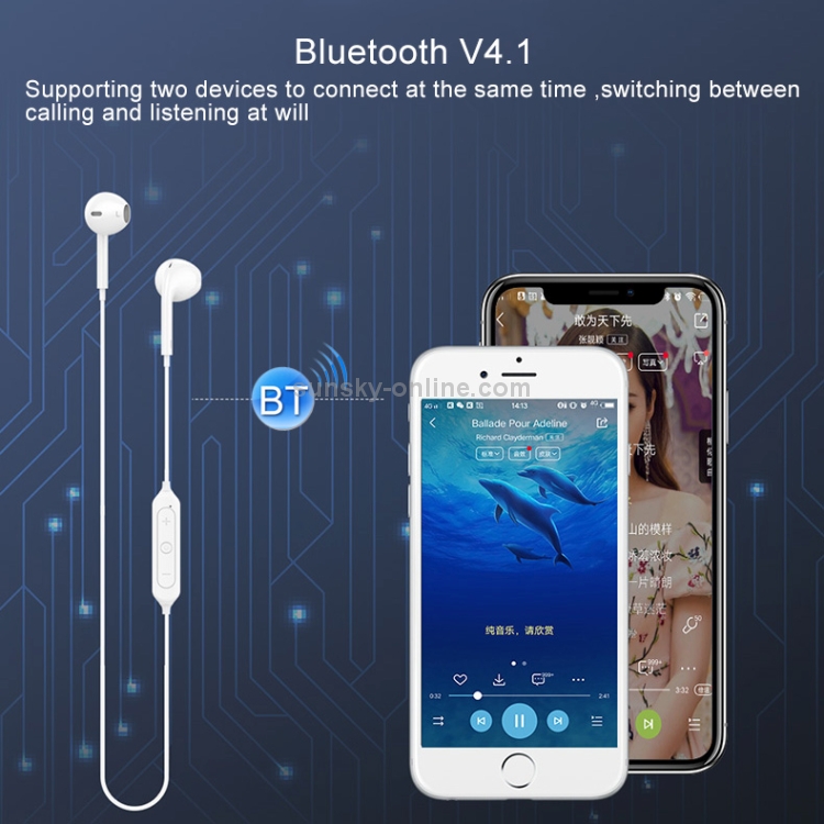 TOTUDESIGN Glory Series EAUB-16 Bluetooth 4.1 Sports Waterproof Earphone(White) TOTUDESIGN Glory Series EAUB-16 Bluetooth 4.1 Sports Waterproof Earphone(White)