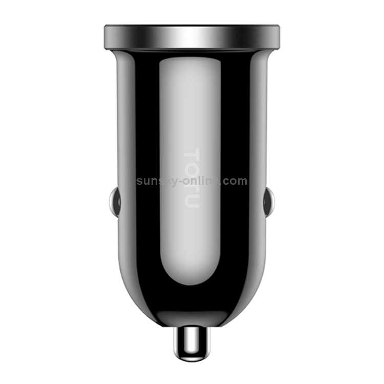 TOTUDESIGN DCCD-017 DV 5V - 2.4A PC Smart Dual USB Car Charger Second Generation(Black) TOTUDESIGN DCCD-017 DV 5V - 2.4A PC Smart Dual USB Car Charger Second Generation(Black)