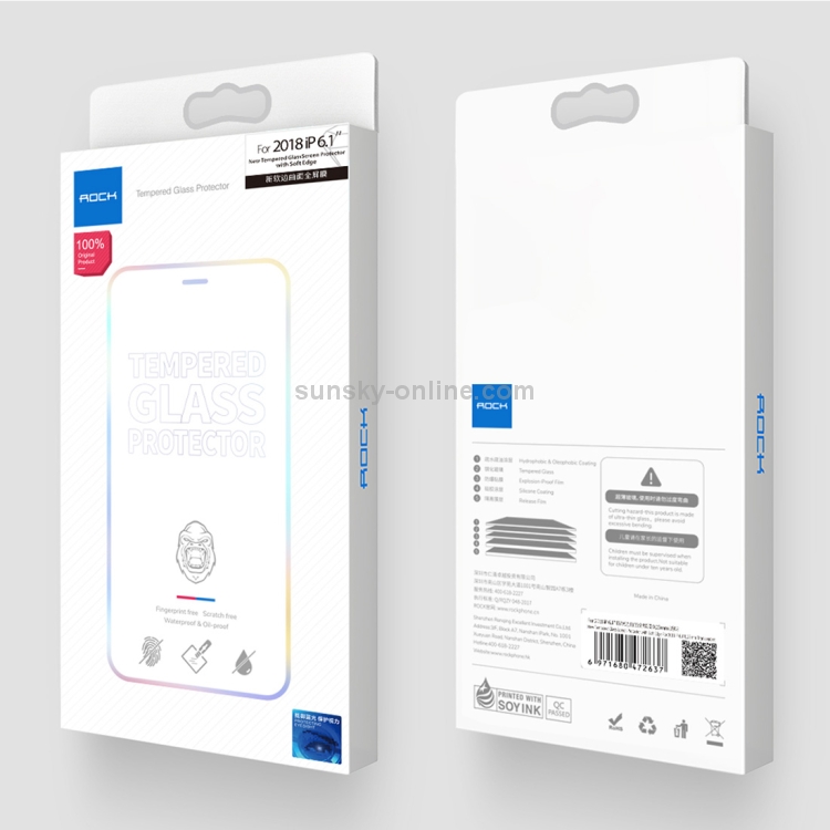 For iPhone 11 / XR ROCK 0.23mm Soft Edge 7D Curved Surface Anti Blue-ray Full Screen Tempered Glass Film For iPhone 11 / XR ROCK 0.23mm Soft Edge 7D Curved Surface Anti Blue-ray Full Screen Tempered Glass Film