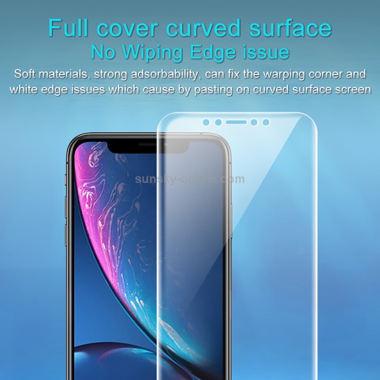2 PCS IMAK 0.15mm Curved Full Screen Protector Hydrogel Film Front Protector for iPhone XR 2 PCS IMAK 0.15mm Curved Full Screen Protector Hydrogel Film Front Protector for iPhone XR