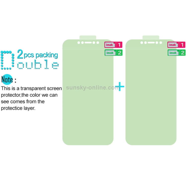 2 PCS IMAK 0.15mm Curved Full Screen Protector Hydrogel Film Front Protector for iPhone XR 2 PCS IMAK 0.15mm Curved Full Screen Protector Hydrogel Film Front Protector for iPhone XR