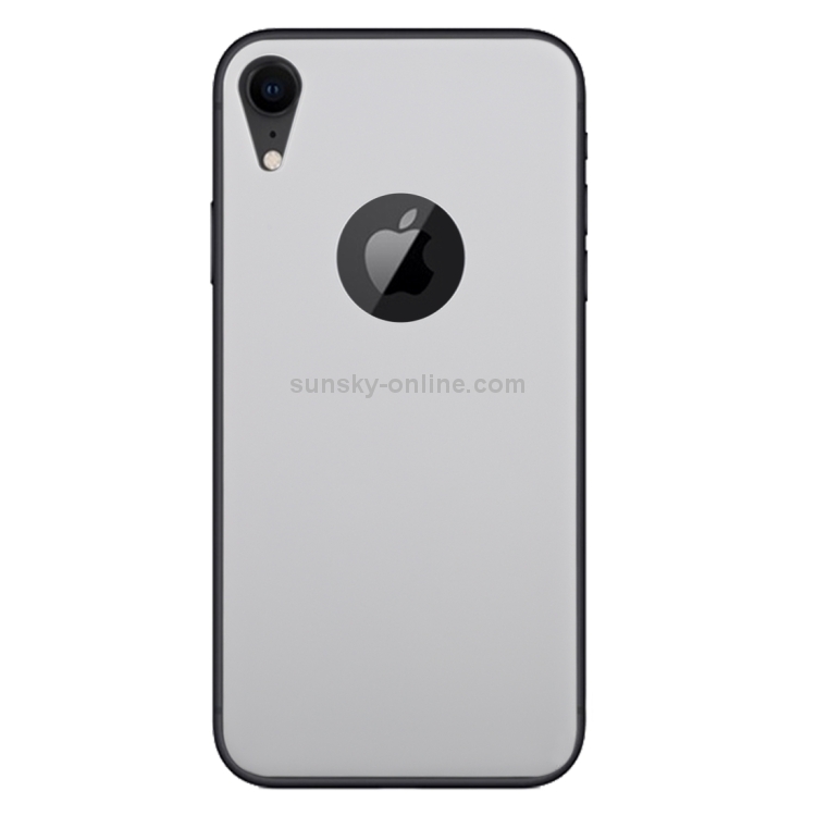 For iPhone XR 9H 3D Full Coverage Tempered Glass Back Screen Film (White)