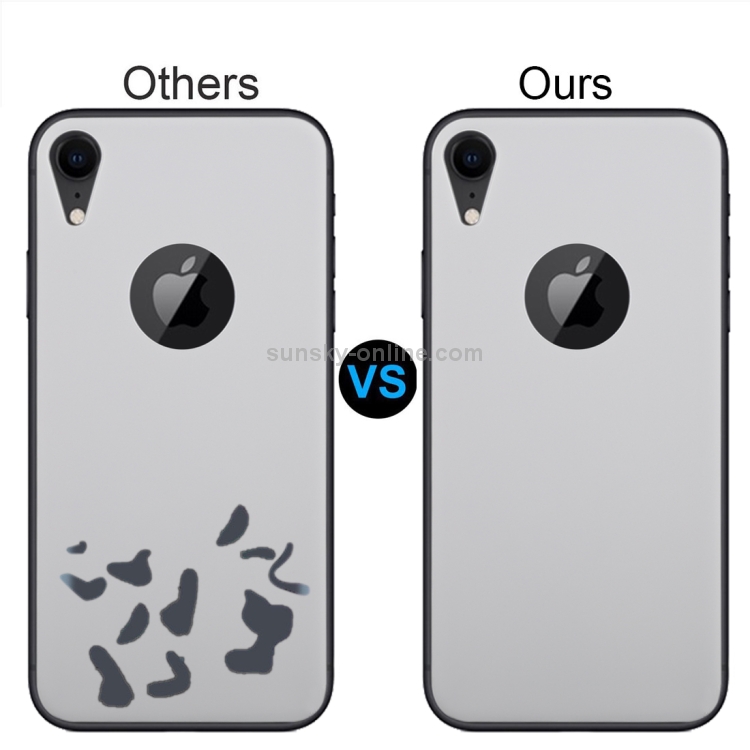 For iPhone XR 9H 3D Full Coverage Tempered Glass Back Screen Film (White)