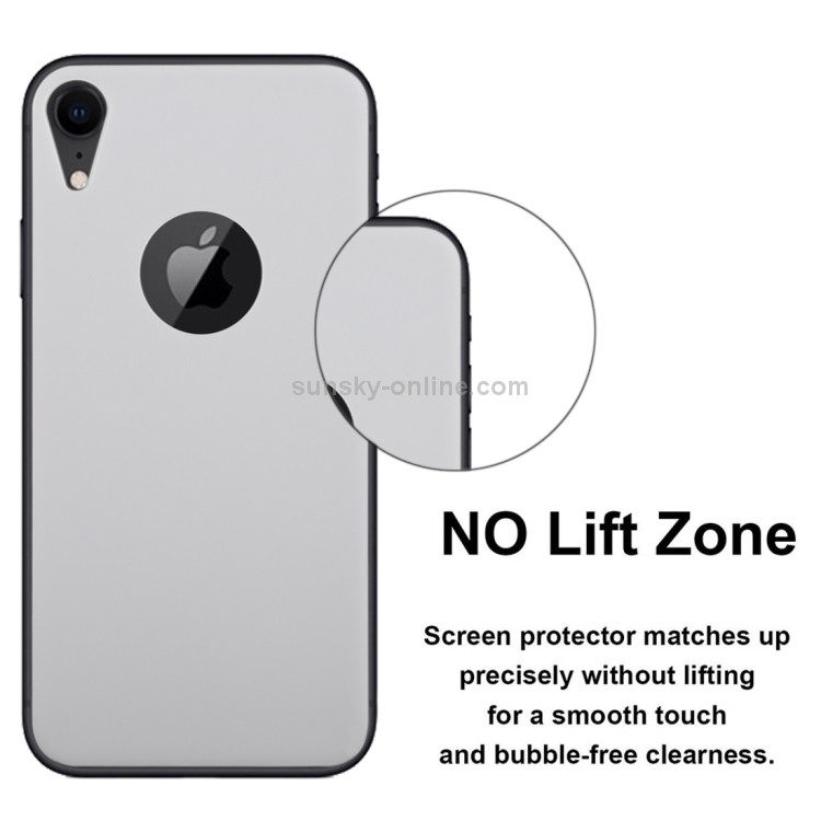 For iPhone XR 9H 3D Full Coverage Tempered Glass Back Screen Film (White)