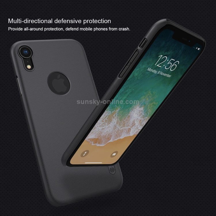 Para iPhone XR NILLKIN Estuche para PC con textura cóncava-convexa