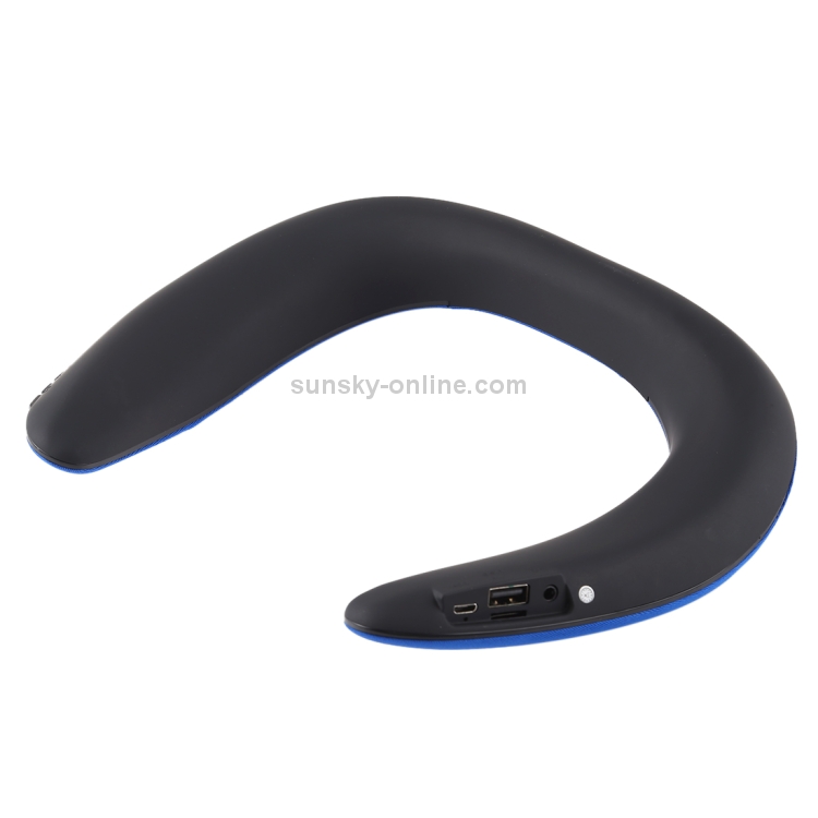 DC 5V Wearable Wireless Bluetooth Speaker with Call Function, Support TF Card & USB & AUX (Blue) DC 5V Wearable Wireless Bluetooth Speaker with Call Function, Support TF Card & USB & AUX (Blue)