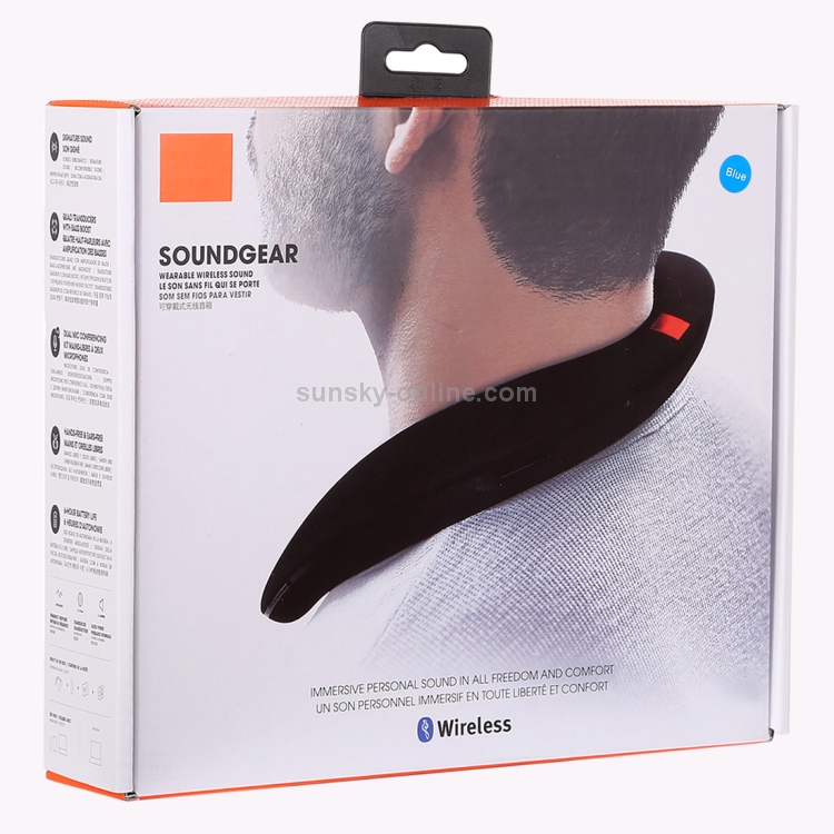 DC 5V Wearable Wireless Bluetooth Speaker with Call Function, Support TF Card & USB & AUX (Blue) DC 5V Wearable Wireless Bluetooth Speaker with Call Function, Support TF Card & USB & AUX (Blue)