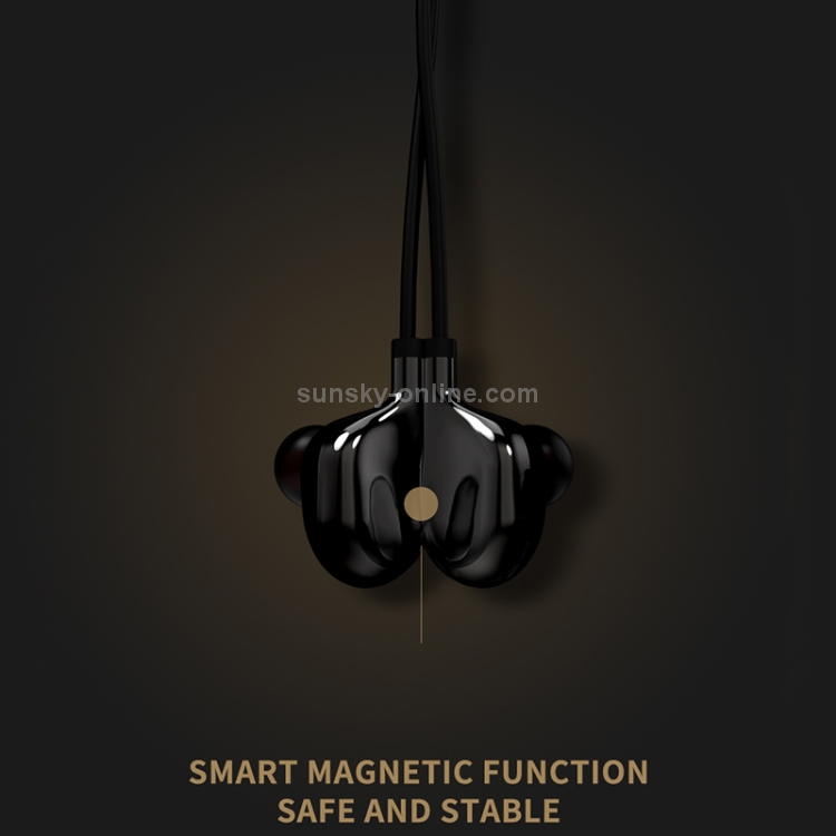 WK BD200 Bluetooth 4.2 Wireless Sports Magnetic Adsorption Wired Control Bluetooth Earphone, Support for HD Calls (Black) WK BD200 Bluetooth 4.2 Wireless Sports Magnetic Adsorption Wired Control Bluetooth Earphone, Support for HD Calls (Black)