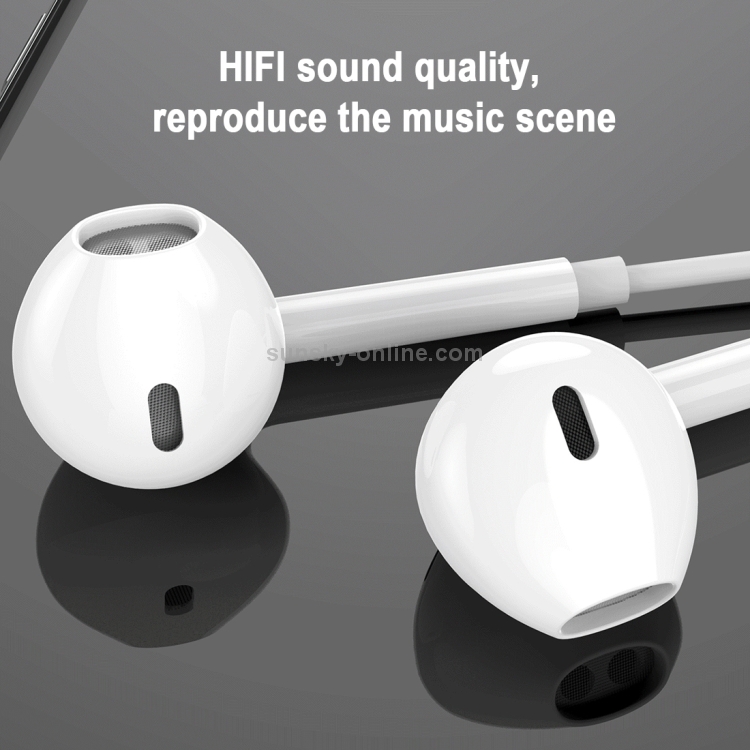 WK Y19 8 Pin In Ear Wired Control Music Earphone, Support Call, Cable Length: 1.2m (White) WK Y19 8 Pin In Ear Wired Control Music Earphone, Support Call, Cable Length: 1.2m (White)