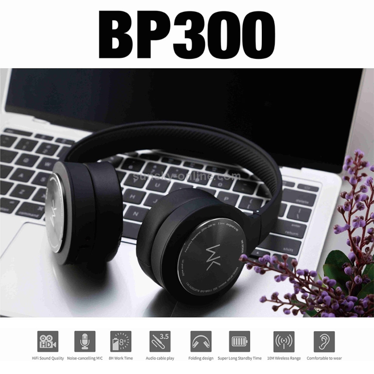 WK BP300 Bluetooth 4.2 Stretchable Foldable Wireless Bluetooth Headset with 3.5mm AUX Jack, Support calls (White) WK BP300 Bluetooth 4.2 Stretchable Foldable Wireless Bluetooth Headset with 3.5mm AUX Jack, Support calls (White)