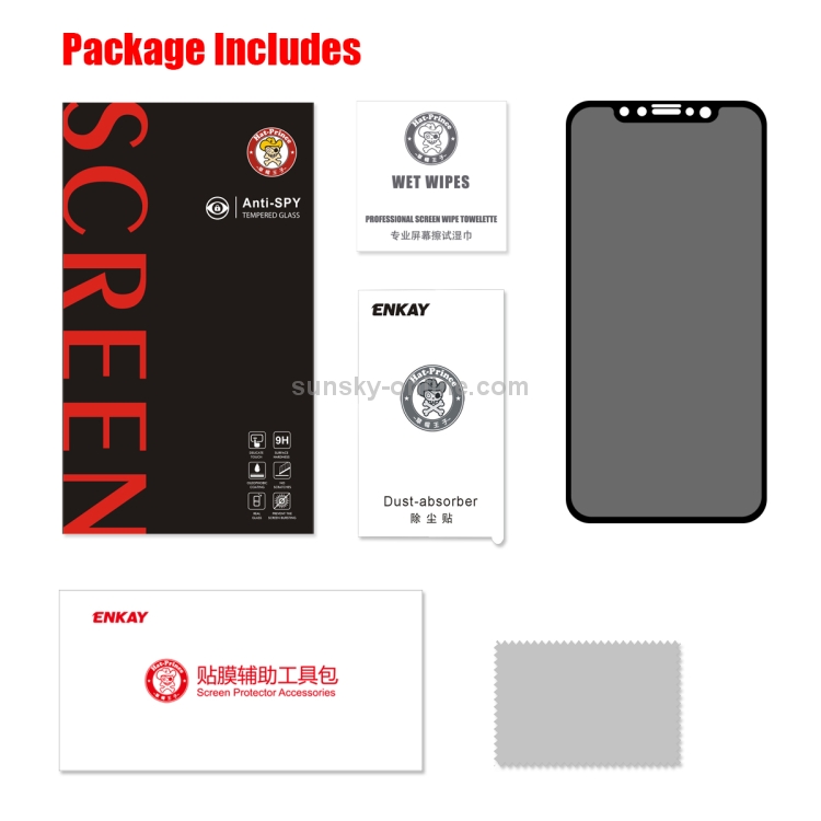 For iPhone 11 / XR ENKAY Hat-Prince 0.26mm 9H 6D Privacy Anti-glare Full Screen Tempered Glass Film For iPhone 11 / XR ENKAY Hat-Prince 0.26mm 9H 6D Privacy Anti-glare Full Screen Tempered Glass Film