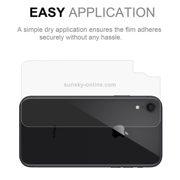 100 PCS 0.1mm HD Straight Edge PET Back Protector for iPhone XR, No Retail Package 100 PCS 0.1mm HD Straight Edge PET Back Protector for iPhone XR, No Retail Package