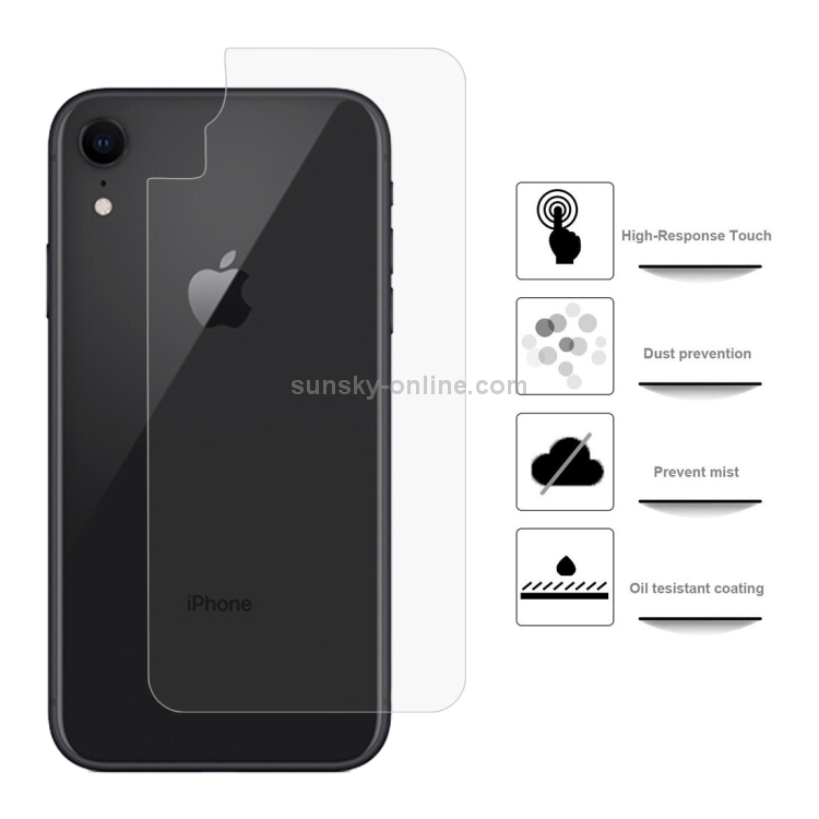 100 PCS 0.1mm HD Straight Edge PET Back Protector for iPhone XR, No Retail Package 100 PCS 0.1mm HD Straight Edge PET Back Protector for iPhone XR, No Retail Package