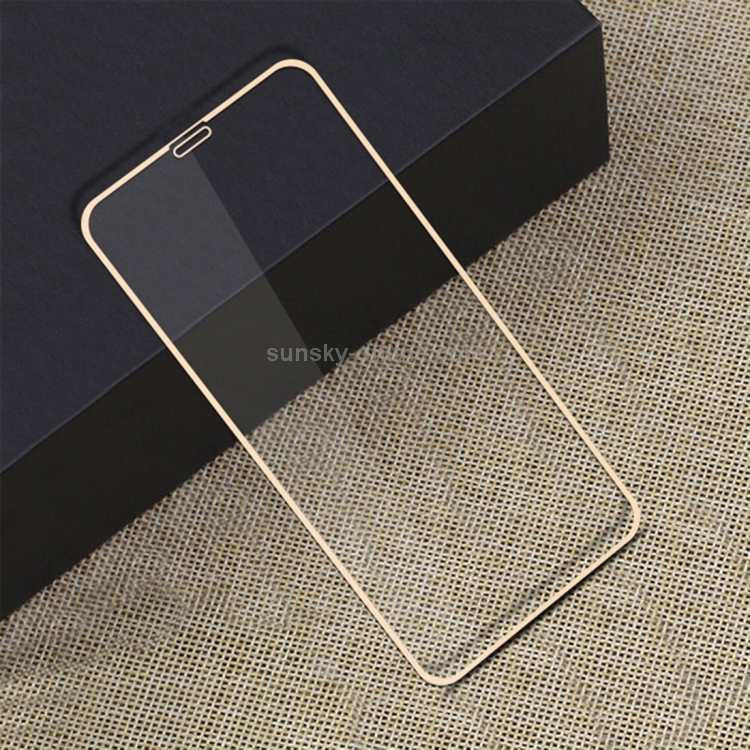 For iPhone 11 Pro / XS / X MOFI 9H Surface Hardness 2.5D Arc Edge Explosion-proof Full Screen Tempered Glass Film(Gold) For iPhone 11 Pro / XS / X MOFI 9H Surface Hardness 2.5D Arc Edge Explosion-proof Full Screen Tempered Glass Film(Gold)