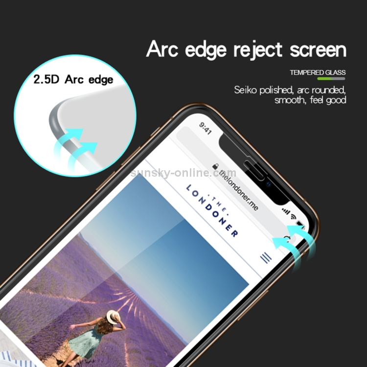 For iPhone 11 Pro / XS / X MOFI 9H Surface Hardness 2.5D Arc Edge Explosion-proof Full Screen Tempered Glass Film(Gold) For iPhone 11 Pro / XS / X MOFI 9H Surface Hardness 2.5D Arc Edge Explosion-proof Full Screen Tempered Glass Film(Gold)