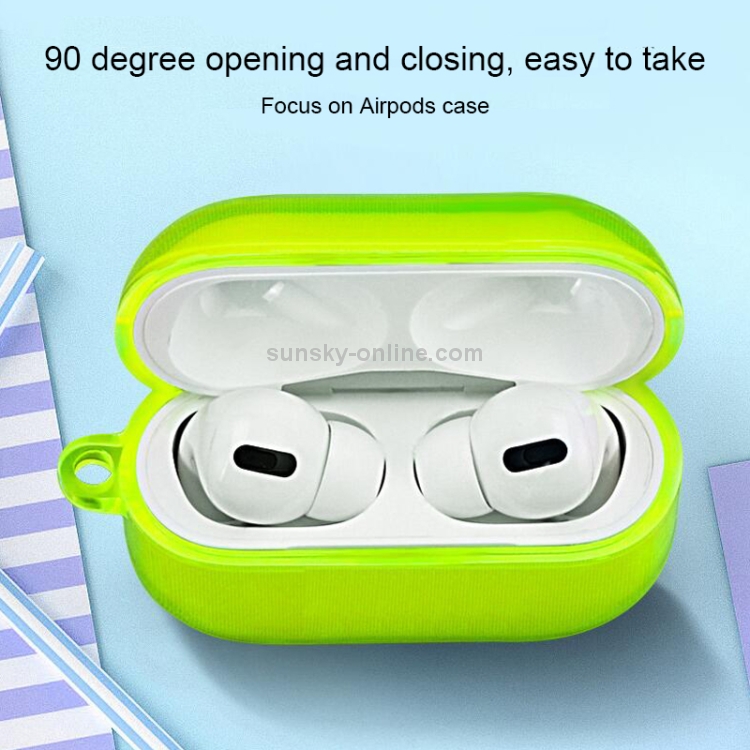 For AirPods Pro Simple Fluorescent Solid Color Earphone Protective Sleeve(Black) For AirPods Pro Simple Fluorescent Solid Color Earphone Protective Sleeve(Black)