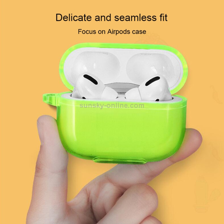 For AirPods Pro Simple Fluorescent Solid Color Earphone Protective Sleeve(Black) For AirPods Pro Simple Fluorescent Solid Color Earphone Protective Sleeve(Black)