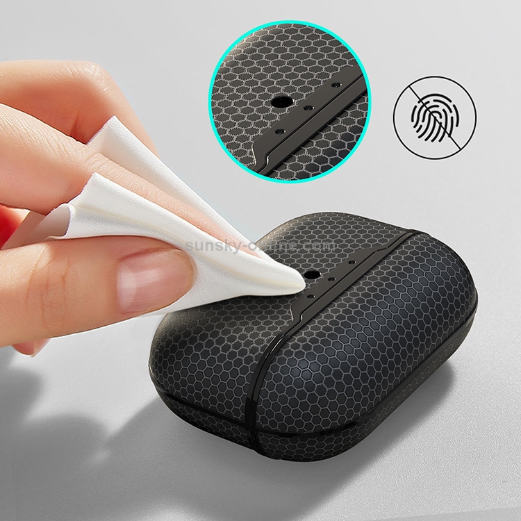 For AirPods Pro TPU Football Texture Wireless Earphone Protective Case (Black) For AirPods Pro TPU Football Texture Wireless Earphone Protective Case (Black)