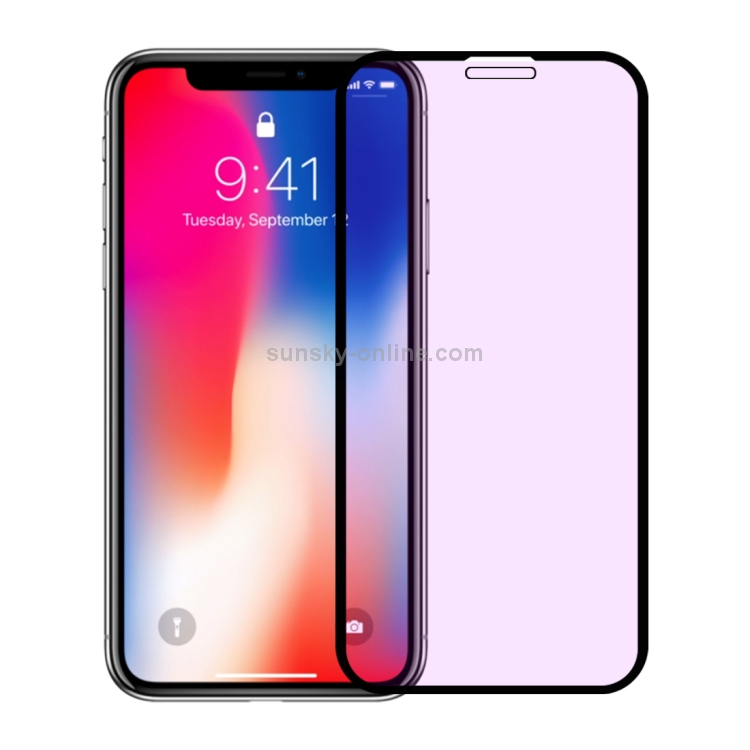 For iPhone 11 Pro / XS / X Anti-scratch 9H 10D Full Screen Purple-ray Tempered Glass Film For iPhone 11 Pro / XS / X Anti-scratch 9H 10D Full Screen Purple-ray Tempered Glass Film