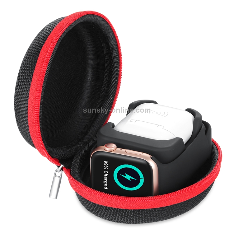 2 in1 Multifunctional Storage Bag Earphone Watch Storage Bag Mobile Phone Holder (Black)