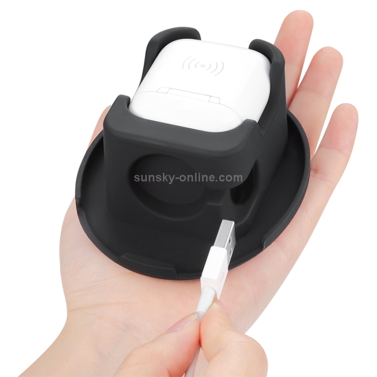 2 in1 Multifunctional Storage Bag Earphone Watch Storage Bag Mobile Phone Holder (Black)