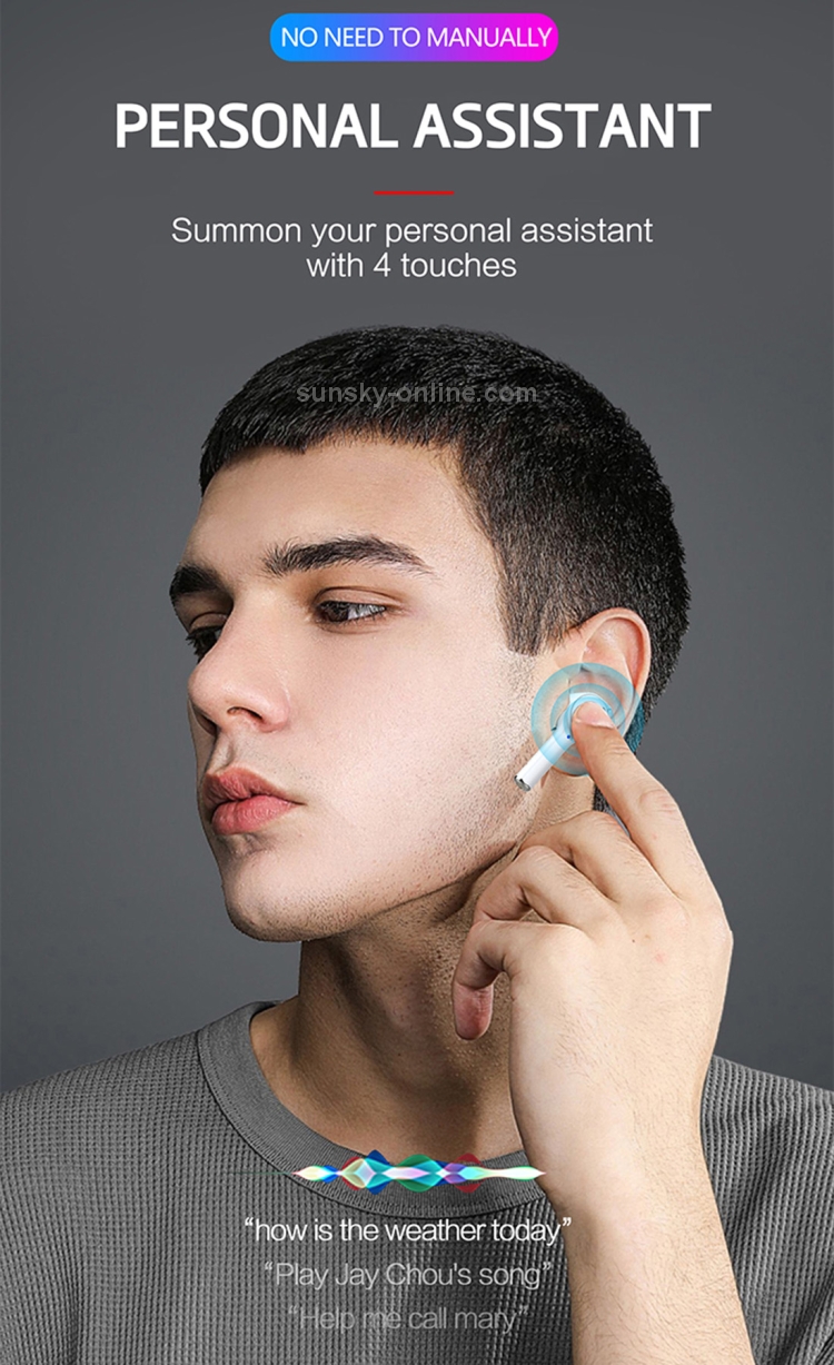 HAMTOD A2 TWS Bluetooth 5.0 Wireless Active Noise Cancelling Earphone(White) HAMTOD A2 TWS Bluetooth 5.0 Wireless Active Noise Cancelling Earphone(White)