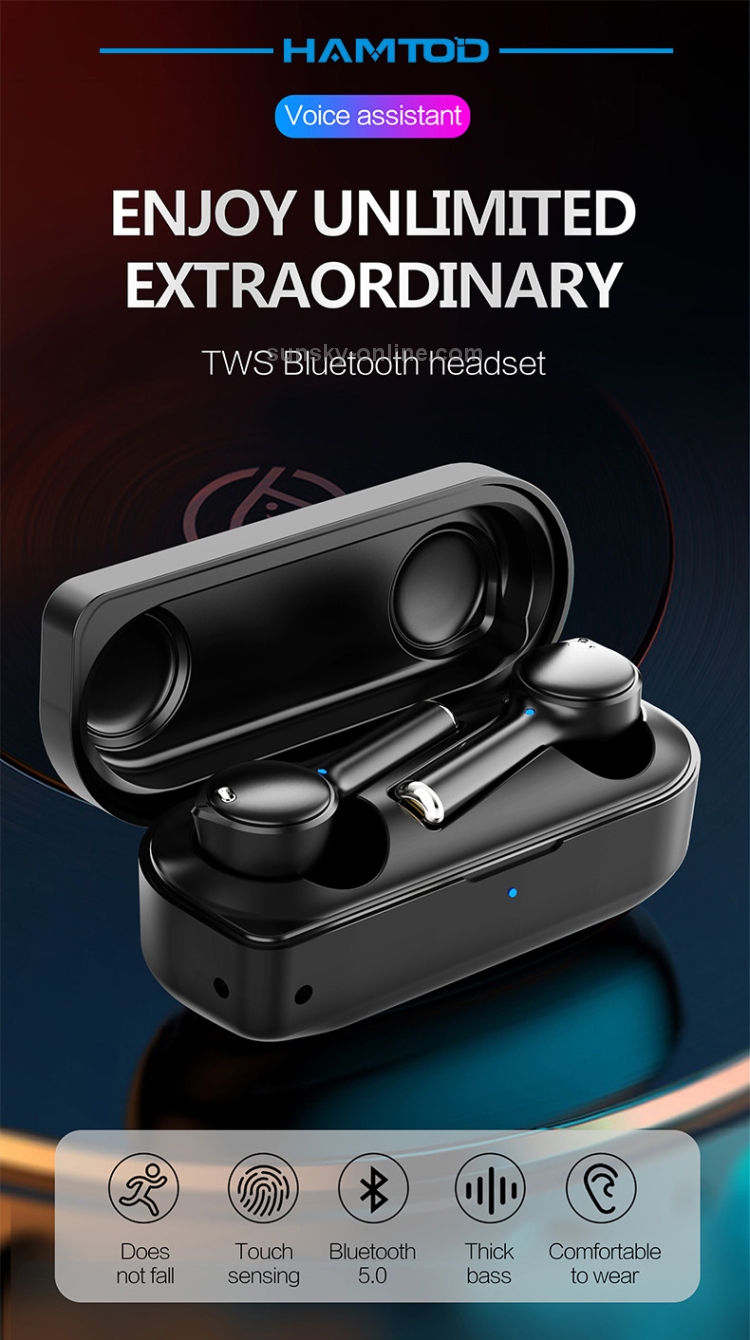 HAMTOD A2 TWS Bluetooth 5.0 Wireless Active Noise Cancelling Earphone(White) HAMTOD A2 TWS Bluetooth 5.0 Wireless Active Noise Cancelling Earphone(White)