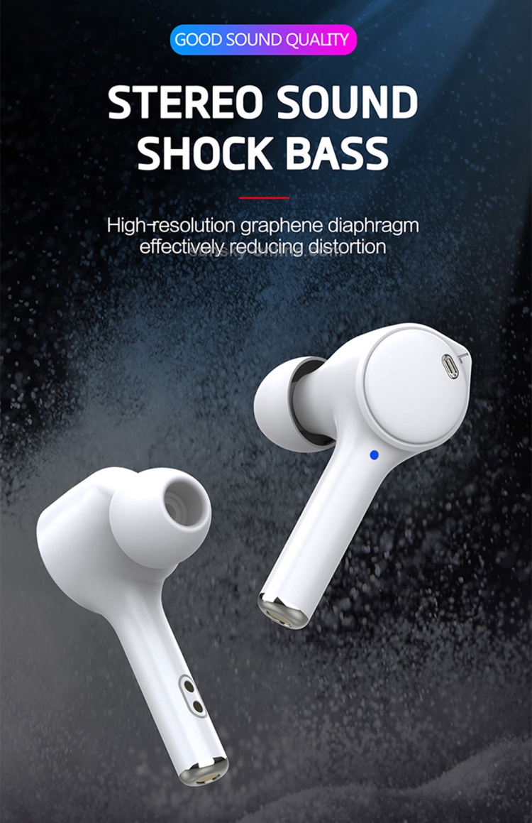 HAMTOD A2 TWS Bluetooth 5.0 Wireless Active Noise Cancelling Earphone(White) HAMTOD A2 TWS Bluetooth 5.0 Wireless Active Noise Cancelling Earphone(White)
