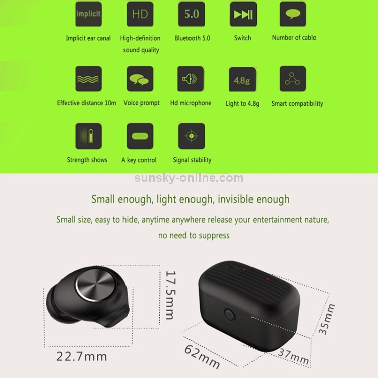 L18 Wireless Bluetooth 5.0 TWS Stereo Earphone with Charging Box L18 Wireless Bluetooth 5.0 TWS Stereo Earphone with Charging Box