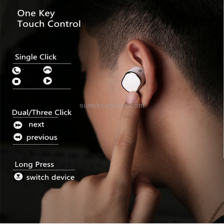 TWS-K9 Mini In-ear Touch Waterproof Wireless Bluetooth 5.0 Stereo Earphone with Charging Box TWS-K9 Mini In-ear Touch Waterproof Wireless Bluetooth 5.0 Stereo Earphone with Charging Box