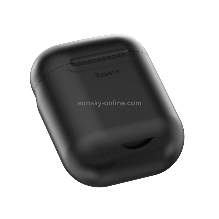 Baseus WIAPPOD-01 Anti-dust Wireless Charger Silicone Protective Case for for Apple AirPods 1 / 2(Black) Baseus WIAPPOD-01 Anti-dust Wireless Charger Silicone Protective Case for for Apple AirPods 1 / 2(Black)