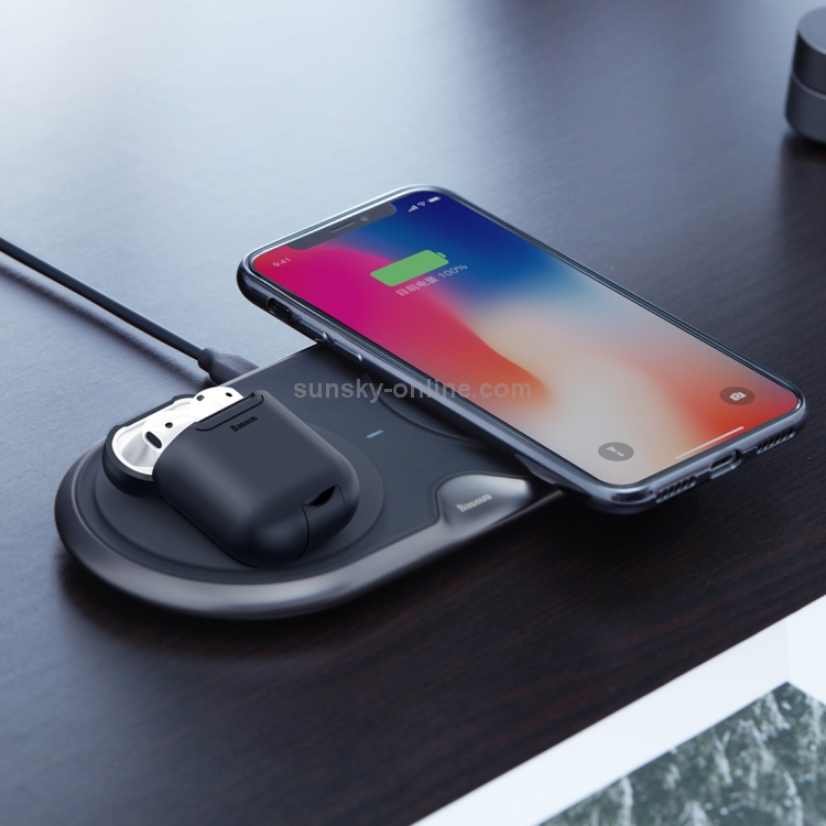 Baseus WIAPPOD-01 Anti-dust Wireless Charger Silicone Protective Case for for Apple AirPods 1 / 2(Black) Baseus WIAPPOD-01 Anti-dust Wireless Charger Silicone Protective Case for for Apple AirPods 1 / 2(Black)