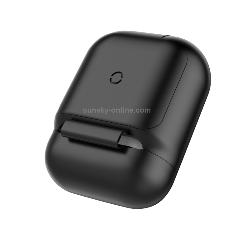 Baseus WIAPPOD-01 Anti-dust Wireless Charger Silicone Protective Case for for Apple AirPods 1 / 2(Black) Baseus WIAPPOD-01 Anti-dust Wireless Charger Silicone Protective Case for for Apple AirPods 1 / 2(Black)