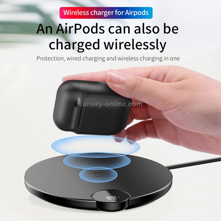 Baseus WIAPPOD-01 Anti-dust Wireless Charger Silicone Protective Case for for Apple AirPods 1 / 2(Black) Baseus WIAPPOD-01 Anti-dust Wireless Charger Silicone Protective Case for for Apple AirPods 1 / 2(Black)