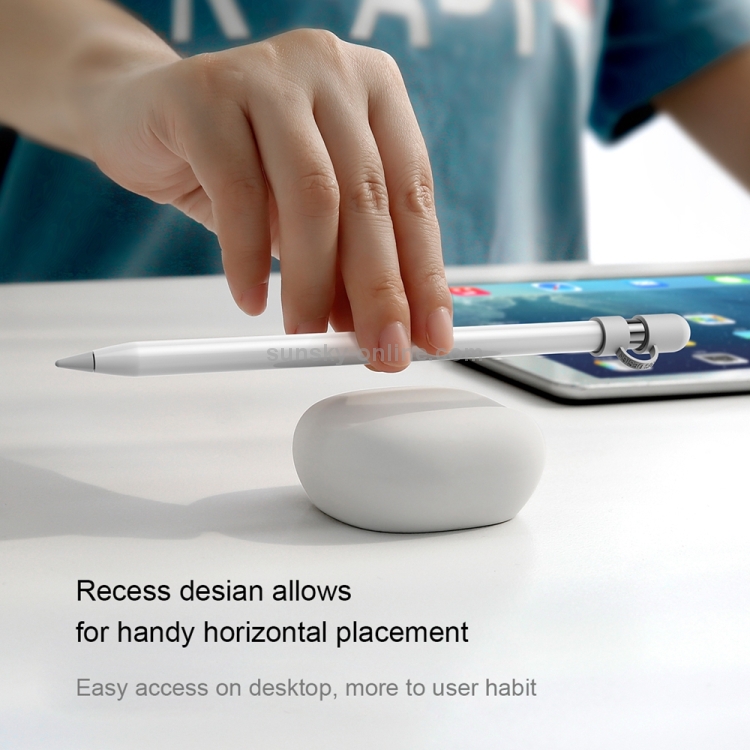 Baseus ACBZ-AP01 Silicone Holder with Cap for Apple Pencil(Black) Baseus ACBZ-AP01 Silicone Holder with Cap for Apple Pencil(Black)