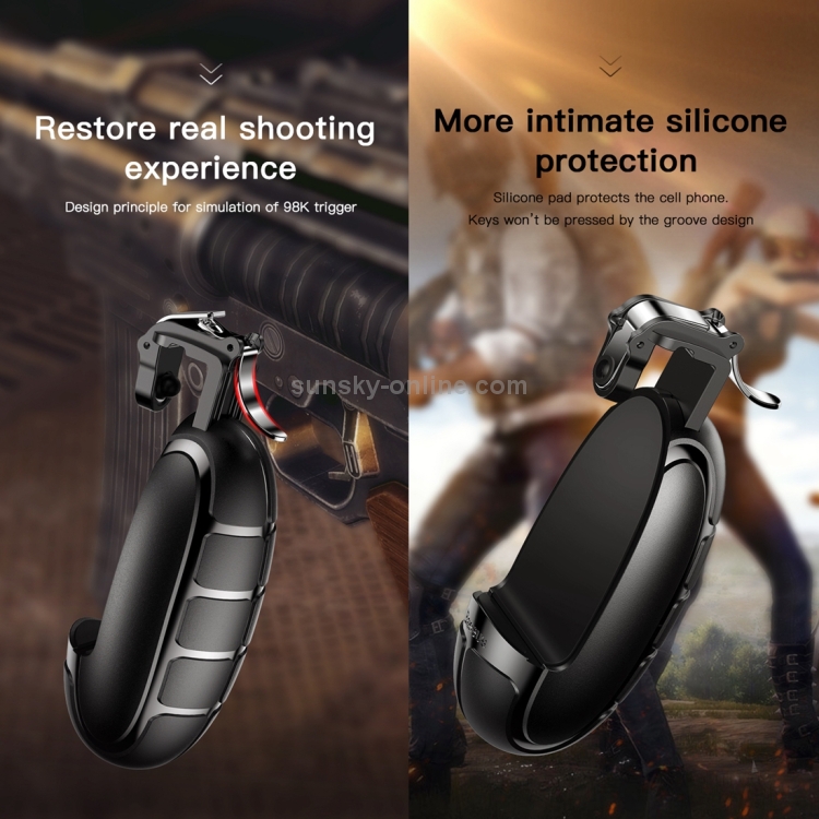 2 PCS Baseus Winner Chicken Dinner Grenade Shaped Gamepad(Army Green) 2 PCS Baseus Winner Chicken Dinner Grenade Shaped Gamepad(Army Green)