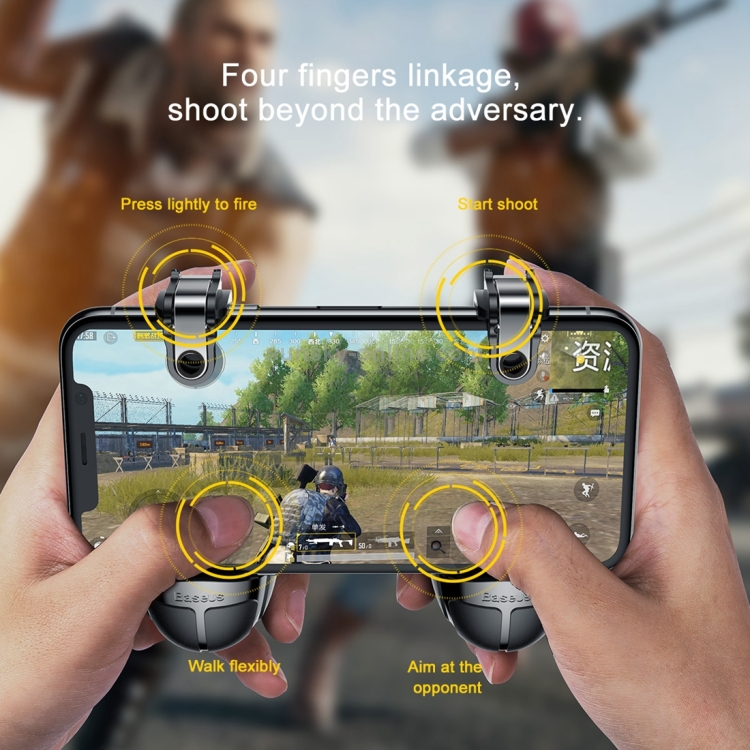 2 PCS Baseus Winner Chicken Dinner Grenade Shaped Gamepad(Army Green) 2 PCS Baseus Winner Chicken Dinner Grenade Shaped Gamepad(Army Green)