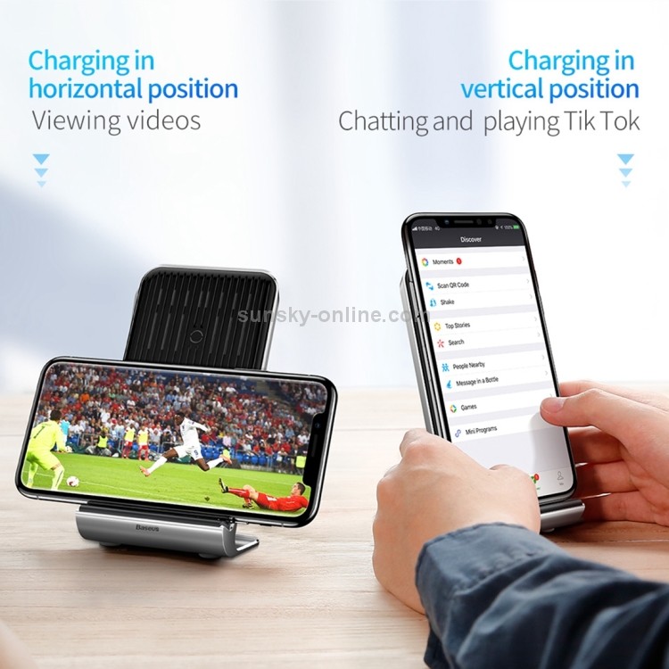 Baseus Vertical Smart Fast Wireless Charging(Black) Baseus Vertical Smart Fast Wireless Charging(Black)