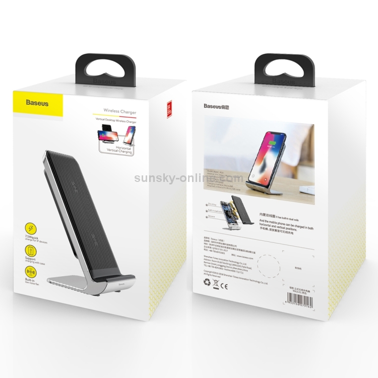 Baseus Vertical Smart Fast Wireless Charging(Black) Baseus Vertical Smart Fast Wireless Charging(Black)