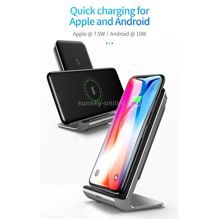 Baseus Vertical Smart Fast Wireless Charging(Black) Baseus Vertical Smart Fast Wireless Charging(Black)