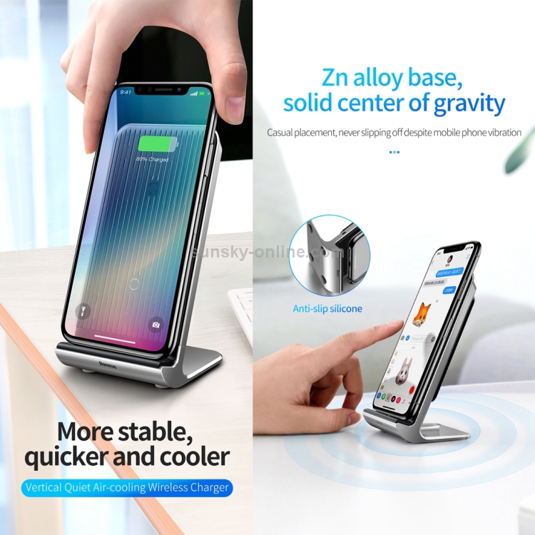 Baseus Vertical Smart Fast Wireless Charging(Black) Baseus Vertical Smart Fast Wireless Charging(Black)