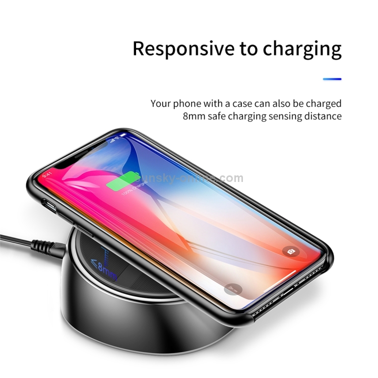 Baseus 2 in 1 9V 3.4A 3 USB Ports Small Star Sky Wireless Fast Charger(Black) Baseus 2 in 1 9V 3.4A 3 USB Ports Small Star Sky Wireless Fast Charger(Black)