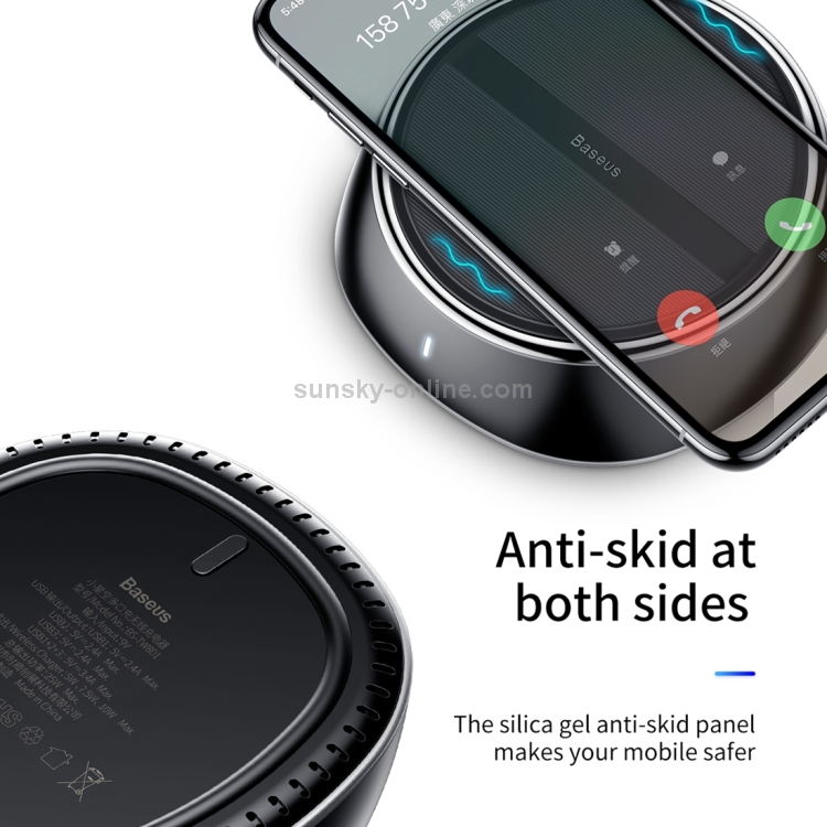 Baseus 2 in 1 9V 3.4A 3 USB Ports Small Star Sky Wireless Fast Charger(Black) Baseus 2 in 1 9V 3.4A 3 USB Ports Small Star Sky Wireless Fast Charger(Black)