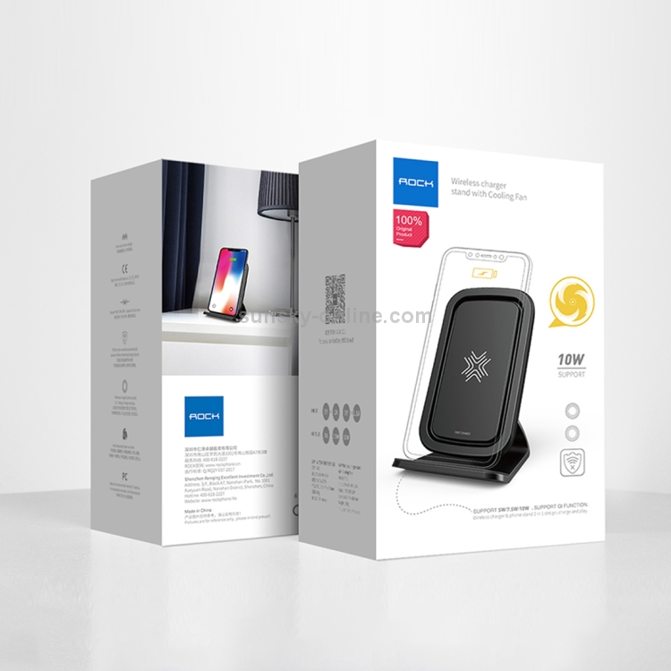 ROCK W17 Wireless Charger Stand with Cooling Fan ROCK W17 Wireless Charger Stand with Cooling Fan