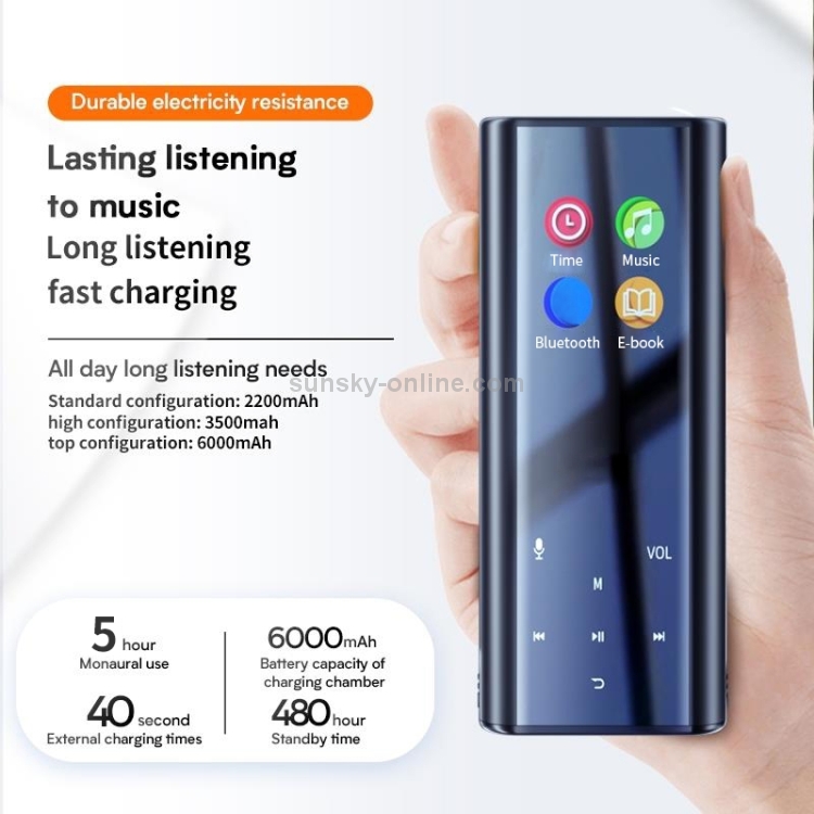 Q1 Pro Multifunctional MP3 Wireless Bluetooth Earphone with LED Display 6000mAh Charging Box Support for Calling Voice Assistant Power Bank