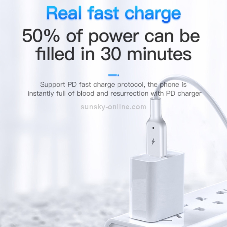TOTUDESIGN BPDA-05 Jane Series Type-C / USB-C to 8 Pin PD Fast Charging Data Cable, Length: 100cm(Black) TOTUDESIGN BPDA-05 Jane Series Type-C / USB-C to 8 Pin PD Fast Charging Data Cable, Length: 100cm(Black)