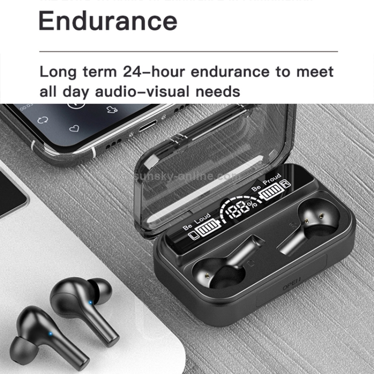 278 TWS External Noise Cancelling Touch Bluetooth Earphone with Charging Box, Support Three-screen Battery Display & Power Bank & Call & Voice Assistant(White) 278 TWS External Noise Cancelling Touch Bluetooth Earphone with Charging Box, Support Three-screen Battery Display & Power Bank & Call & Voice Assistant(White)