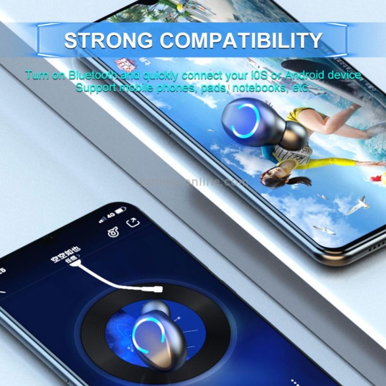 F9-8 TWS CVC8.0 Noise Cancelling Touch Mini Bluetooth Earphone with Charging Box, Support Three-screen LED Power Display & Mobile Phone Holder & Call & Voice Assistant(Black) F9-8 TWS CVC8.0 Noise Cancelling Touch Mini Bluetooth Earphone with Charging Box, Support Three-screen LED Power Display & Mobile Phone Holder & Call & Voice Assistant(Black)